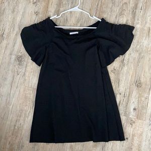 Zara black bat wing sleeve dress M Medium